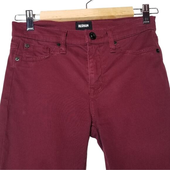 Hudson Nico Midrise Ankle Super Skinny FP RGRT WMA407SMT Hudson Skinny Jeans 25 - Picture 2 of 9